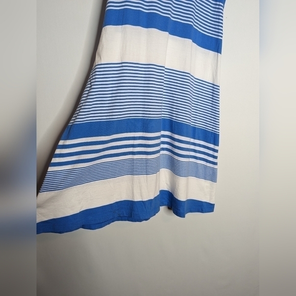 Lilly Pulitzer Blue White Striped Every Back Shirt Dress - Picture 8 of 13
